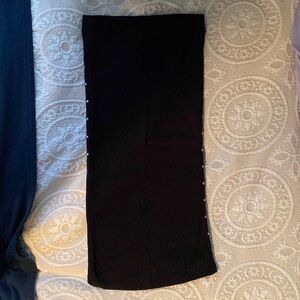 Zara Knit Black Midi Pencil Skirt